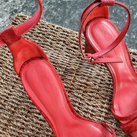 Bershka Ted Snake Embossed Heels - Picture 5 of 7